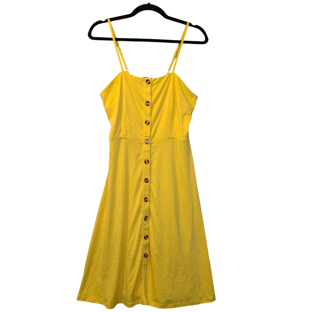 NWOT Berydress Yellow Flowy Stretchy Midi Sundress✨️Size M